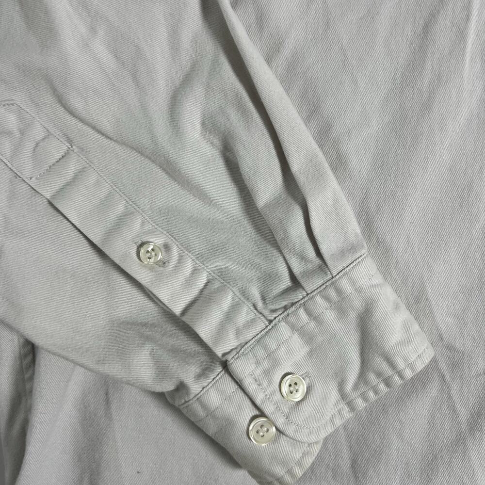 Hunt Club Men's White Solid Woven Cotton Button-Down Shirt Long Sleeve XL - Picture 5 of 9
